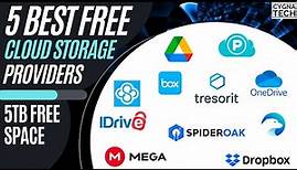 5 Best Free Cloud Storage Providers | 5TB FREE Storage on Google Drive | 5 Google Drive Alternatives