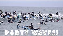 Surfers Catch INSANE Party waves in San Diego!