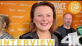 Monica Dolan interview on Typist Artist Pirate King at Raindance Film Festival premiere 2023