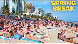 4K Spring Break 2024 Fort Lauderdale Beach Walk