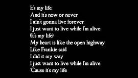 Bon Jovi - Its my life - lyrics
