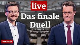 Live: TV-Duell zur Landtagswahl NRW 2022: Wüst und Kutschaty auf der Zielgeraden | WDR aktuell