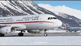 POWERFUL Airbus A320 Takeoff at Samedan Airport 30.12.2019