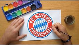 How to draw the FC Bayern München logo - Wie zeichnet man das FC Bayern München logo - Bundesliga