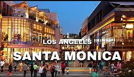Santa Monica 4K in Los Angeles California USA - Walking Tour