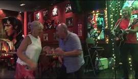 Diane and Steve June 2022 Fuerteventura Retro Bar dancing to Trevor Holliday (ex Rubettes and Slade)