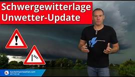 Schwere Gewitter am Dienstag - Unwetter-Update