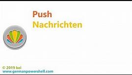 Push Nachrichten | PowerSHELL deutsch