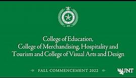 Education, CMHT, CVAD | UNT Commencement Fall 2022