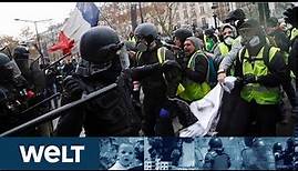 CHAOSTAGE IN PARIS: Polizei nimmt hunderte Gelbwesten-Hooligans fest