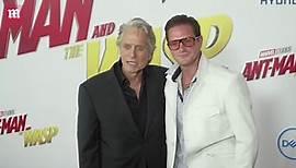 Watch Micheal Douglas hit the red carpet with his son Cameron