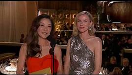 Naomi Watts & Michelle Yeoh Present Female Actor Motion Picture Musical/Comedy I 81st Golden Globes