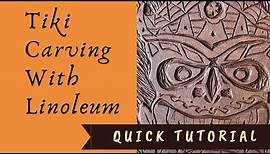Beginning a Tiki Mask Carving