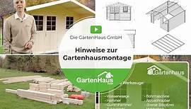 GartenHaus GmbH – Hinweise zur Gartenhausmontage