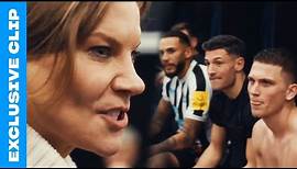 EXCLUSIVE CLIP: Amanda Staveley Gives Team Talk After League Cup Semifinal | We Are Newcastle United