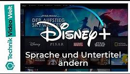 Disney+ Sprache und Untertitel ändern - Disney Plus Anleitung