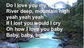 River Deep Mountain High+lyrics - Tina Turner (from glee)