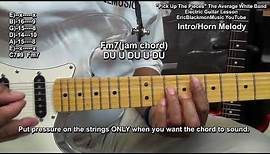 How To Play PICK UP THE PIECES The Average White Band GUITAR LESSON @EricBlackmonGuitar