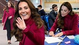 Duchess Kate SURPRISED Students at Nower Hill High School in Harrow
