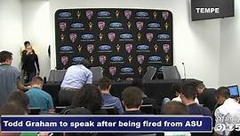 LIVE: Todd Graham speaks after being fired from ASU
