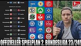 Offizieller Spielplan 2. Bundesliga 2023/24🔴 | Heimspiel am 1. und 34. Spieltag | Hansa Rostock