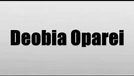 Deobia Oparei
