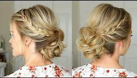 Lace Braid Homecoming Updo | Missy Sue