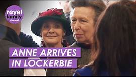 Princess Anne Begins Day of Engagements in Lockerbie