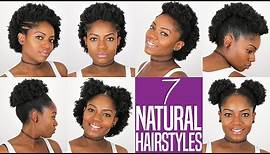 7 NATURAL HAIRSTYLES (For Short to Medium Length Natural Hair) (4B/4C Hair)