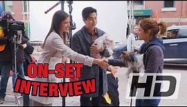 Henry Lau & Kathryn Prescott On Set 'A Dog's Journey' Interview [HD]