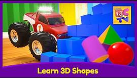 Learn 3D Shapes | Educational Video for Kids by Brain Candy TV