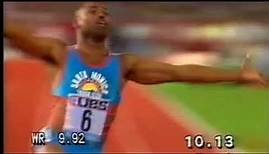 Leroy Burrell vs Linford Christie 100m (Meeting Weltklasse Zurich 1990)