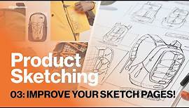Sketching Tutorial 03 - Improve your Industrial Design sketch pages with these easy steps!