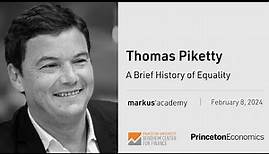 Thomas Piketty on A Brief History of Equality