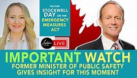 Emergency Measure Act: The Hon. Stockwell Day Speaks To Significance