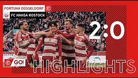 HIGHLIGHTS | Fortuna Düsseldorf vs. FC Hansa Rostock 2:0 | Doppelschlag zum Heimsieg!