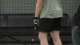 Performance Coach Scott Firth calling his own pitches during Live ABs at Tread HQ. #Baseball
