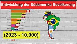 Entwicklung der Südamerika Bevölkerung (2023 - 10,000)