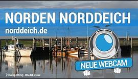 Neue Webcam direkt am Hafen von Norddeich mit Blick auf das Wattenmeer
