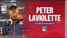 Title: New York Rangers: Peter Laviolette Media Availability | September 22, 2023