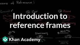 Introduction to frames of reference