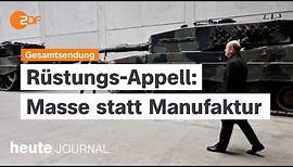 heute journal vom 12.02.2024: Deutsche Rüstungsproduktion, Geiselbefreiung, Rosenmontag (english)