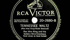1947 Pee Wee King - Tennessee Waltz (Redd Stewart, vocal)