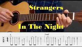 Strangers in the night - Frank Sinatra - Fingerstyle Guitar Tutorial with tabs and chords