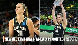 Sabrina Ionescu breaks ALL-TIME 3-Point Contest record for WNBA & NBA 🤯 | WNBA on ESPN