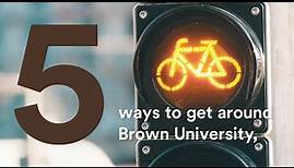 Five ways to get around Brown University, Providence and Rhode Island