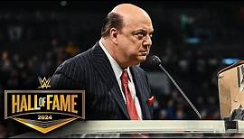 Paul Heyman is a Paul Levesque guy: 2024 WWE Hall of Fame highlights