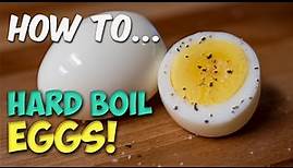 How to Cook PERFECT BOILED EGGS (EVERY TIME) | HARD-BOILED EGGS! | Dad Bod Basics