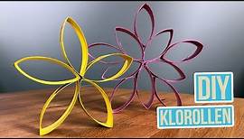 Blumen aus Toilettenpapierrollen | Upcycling Idee aus Klorolle