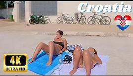 BIKINI BEACH 4K | Croatia, Fazana a town near Pula in Istria | Summer Day with Bikini Beach Walk